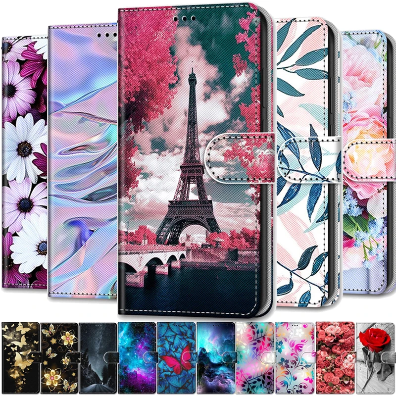 

Leather Magnetic Case For OPPO A9 A5 2020 Phone Cover on For OPPOA A 9 5 (2020) A11X A11 X Flip Wallet Painted Funda Etui