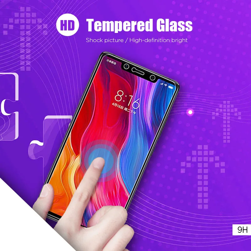 Закаленное стекло 9H для Xiaomi Mi 8 Lite Pro SE Explorer HD защитная пленка экрана 9 9T Pro|Защитные