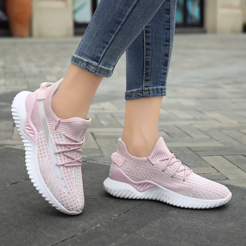 

2019 New Style WOMEN'S Shoes Korean-style Mesh Breathable Fashion Lightweight Casual Shoes Women's Daily Life Versitile Fashion