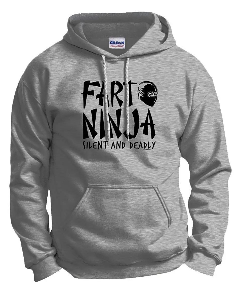 Fart Ninja тихая и смертоносная толстовка с капюшоном для мужчин женщин мужская |