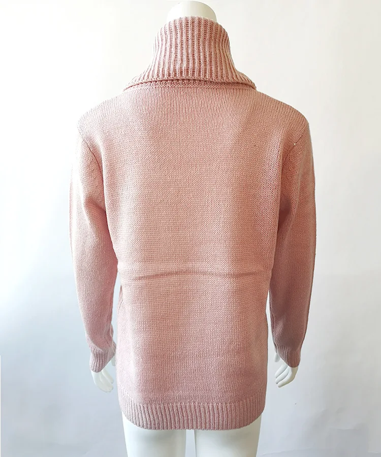 autumn winter Women Knitted Turtleneck Sweater Casual Soft polo-neck Jumper Fashion Loose Femme Elasticity Pullovers