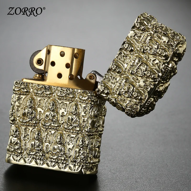 Kerosene lighters customize the Buddha Chao Zong creative wind proof limit men's lighter retro birthday boyfriend