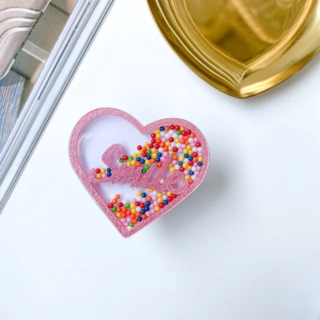 Luxury Love Quicksand Foldable Mobile Phone Holder Ring Holder Phone Suitable For IPhone Samsung Mobile Phone Accessories 2