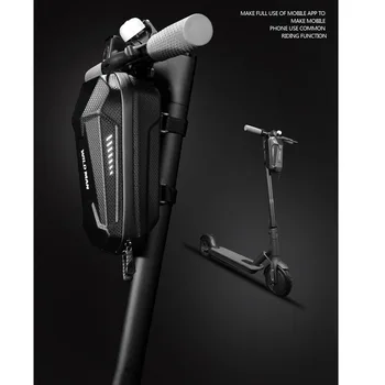 

Newest Bicycle Front Frame Bag PU Leather Waterproof Cycling Mountain Bike Handlebar Bag For Electric Scooter Mobile Phone Pouch