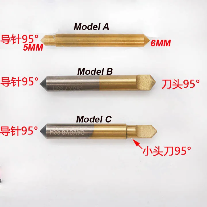 

Double head 95° Milling Cutter Guide Pins Titanium plated for Vertical Automatic Key Cutting Machine