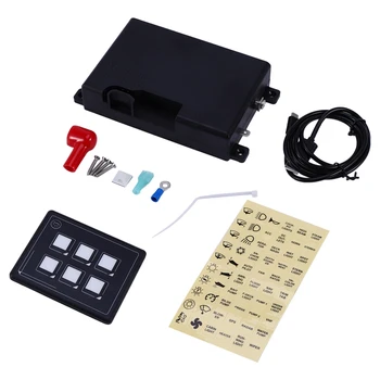 

6 Gang LED Slim Switch Control Panel for Boat Caravan RV Truck 12V/24V