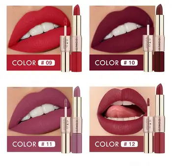 

OSW 1Pc Mirror Surface Lip Gloss Tint Lips Makeup 6 Colors Liquid Lipstick Lasting Moisturizing Non-stick Cup Lip Glaze