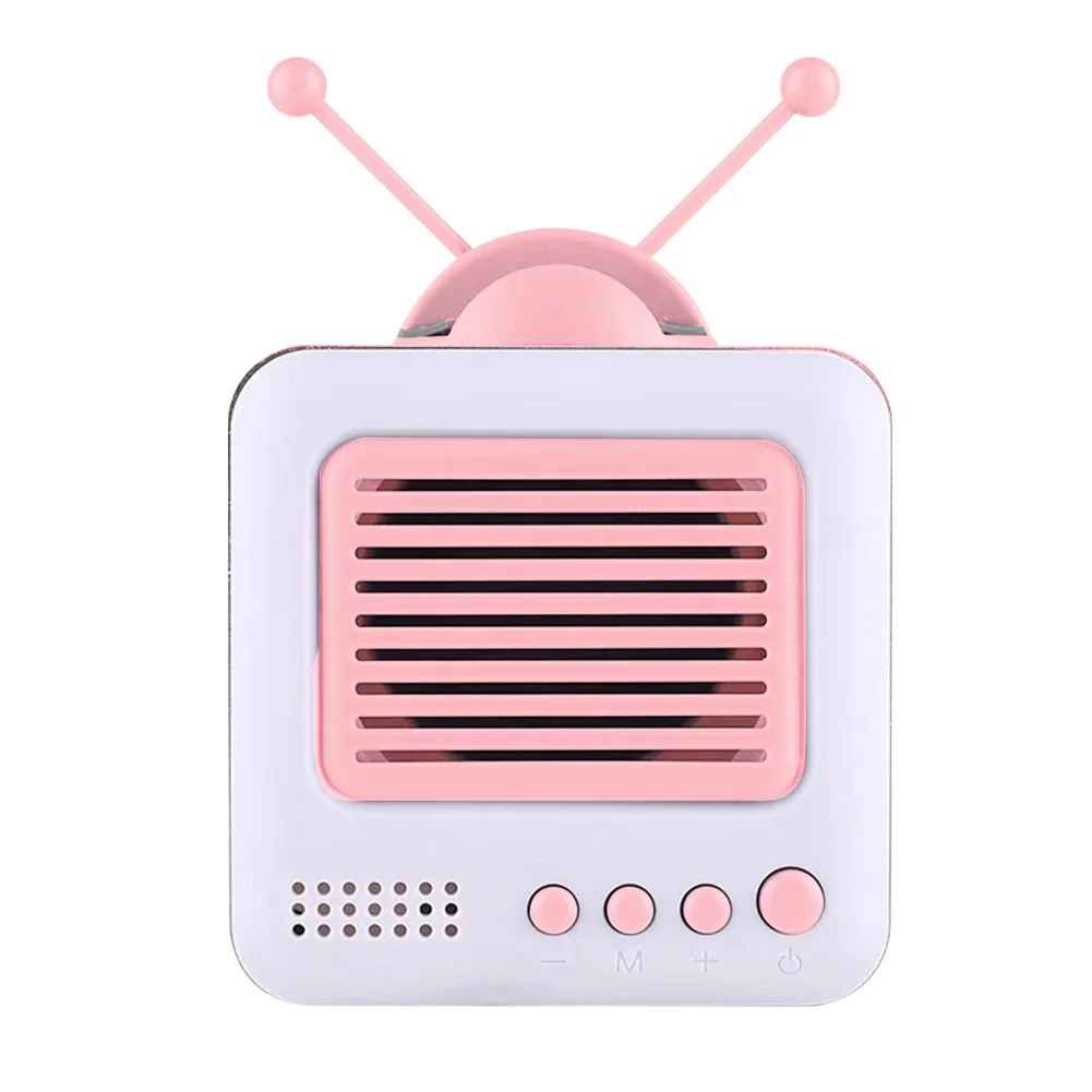 Cellphone Holder U Disk TF Card Wireless Speaker Universal Portable Retro TV Shape Anti-fall Bluetooth 5.0 Button Gift Home Mini Cellphone Holder U Disk TF Card Wireless Speaker Universal Portable Retro TV Shape Anti-fall Bluetooth 5.0 Button Gift Home Mini