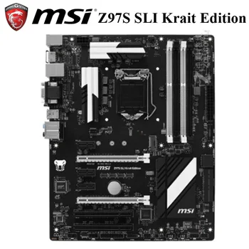 

LGA 1150 MSI Z97S SLI Krait Edition Motherboard Intel Z97 LGA 1150 32GB DDR3 PCI-E 3.0 M.2 Original Desktop MSI Z97 Mainboard