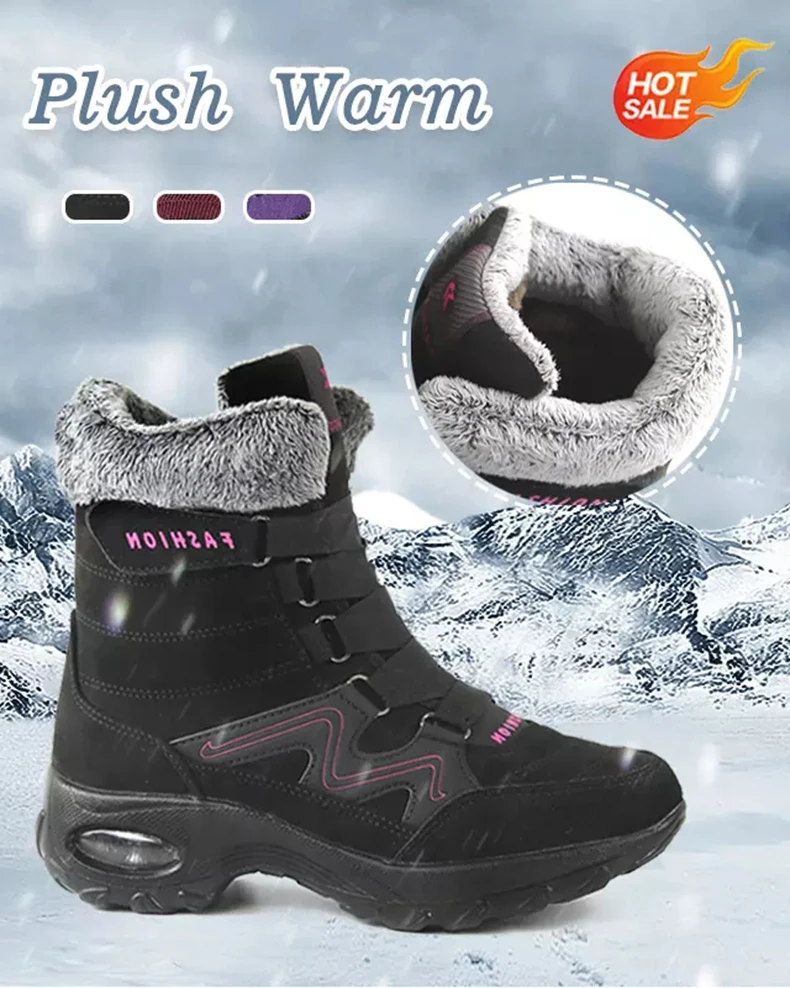 Женские теплые ботинки; зимняя обувь; женские зимние ботинки; большие размеры; популярные ботинки на платформе; зимние женские теплые ботинки; botas mujer;
