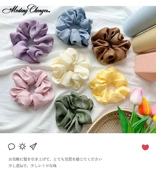 

Fashion Elastic Hair Rubber Bands For Women Scrunchie Hairband Girls Hair Accessories Headband Gum Hair Tie Rope Ponytail Holder