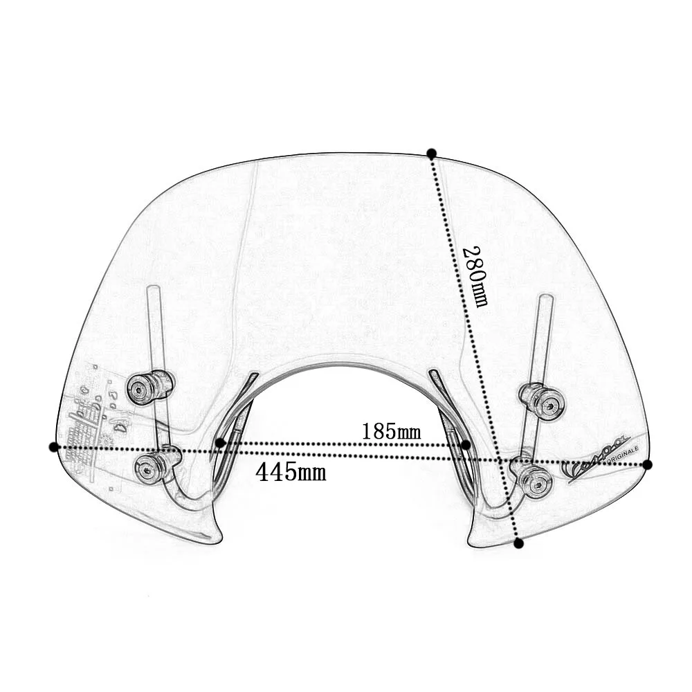 X-CLASS, 1 шт., высокое качество, для лобового стекла мотоцикла, акриловая защита от ветра, аксессуары для мотоциклов, подходит для VESPA GTS 250 300