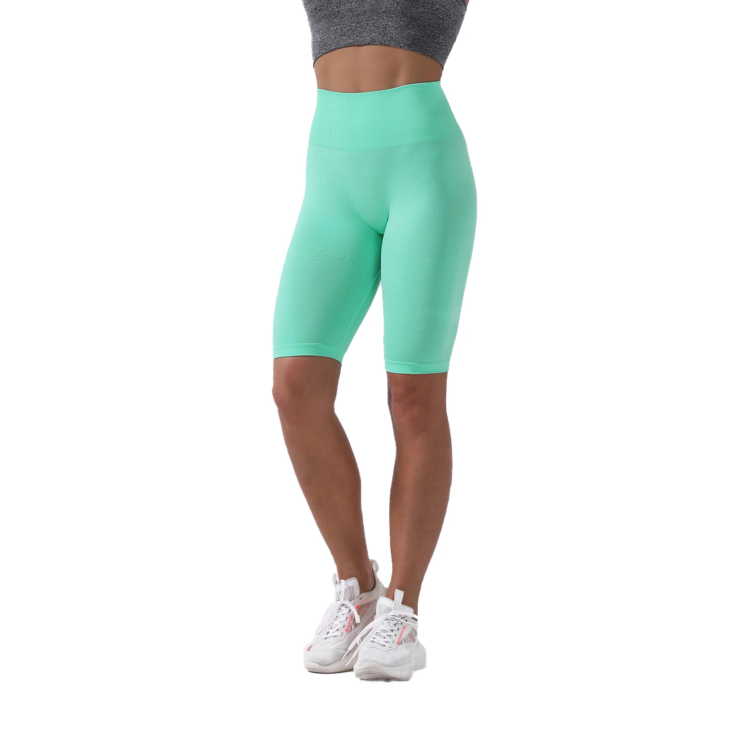 High Waist Yoga Shorts Womens Biker 