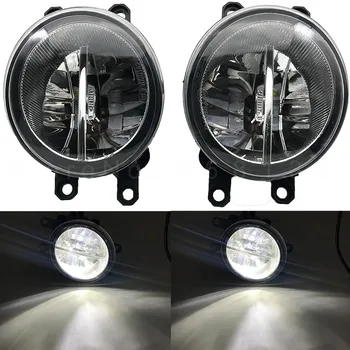 

2PCS LED Round Front Right/Left Fog Light Lamp DRL Daytime Driving Running Lights For Toyota/Camry/Carola/Vios/RAV4