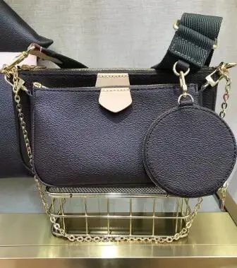 

New fashion MULTI POCHETTE FELICIE bag chain three piece high quality real leather speedy bag metis bag with dust bag and bOX