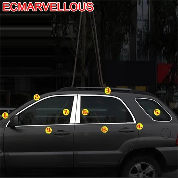 

Auto Window Automobile Chromium Modified Decorative Car Styling Modification Decoration Accessories 08 09 10 FOR Kia Sportage