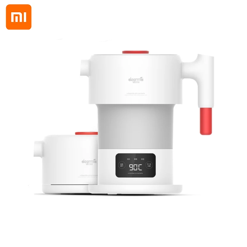 Xiaomi Deerma складной портативный Электрический чайник для воды 0.6л ручной Электрический колба для воды горшок автоматическая защита от отключения питания чайник - Цвет: Smart Version
