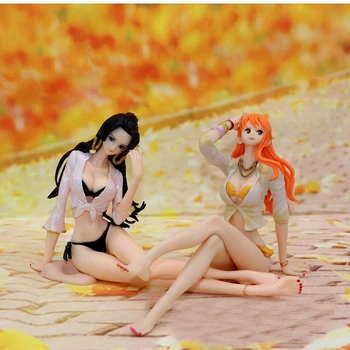 

Anime One Piece Model Flash Charm Swimsuit Sitting Posture Emperor Han Cook Nami Hand Office Aberdeen Decoration