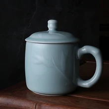 Ручная работа, китайский стиль культуры, синий фарфор, Офисная чайная чашка, чашка для напитков, чашка для чая, кружка, чаша