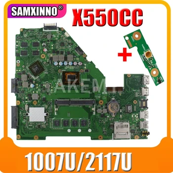 

X550CC Laptop Motherboard For Asus R510C X550C A550C Y581C Motherboard 1007/2117 -CPU 4G-RAM GT720M-GPU Mainboard 100% Test Ok
