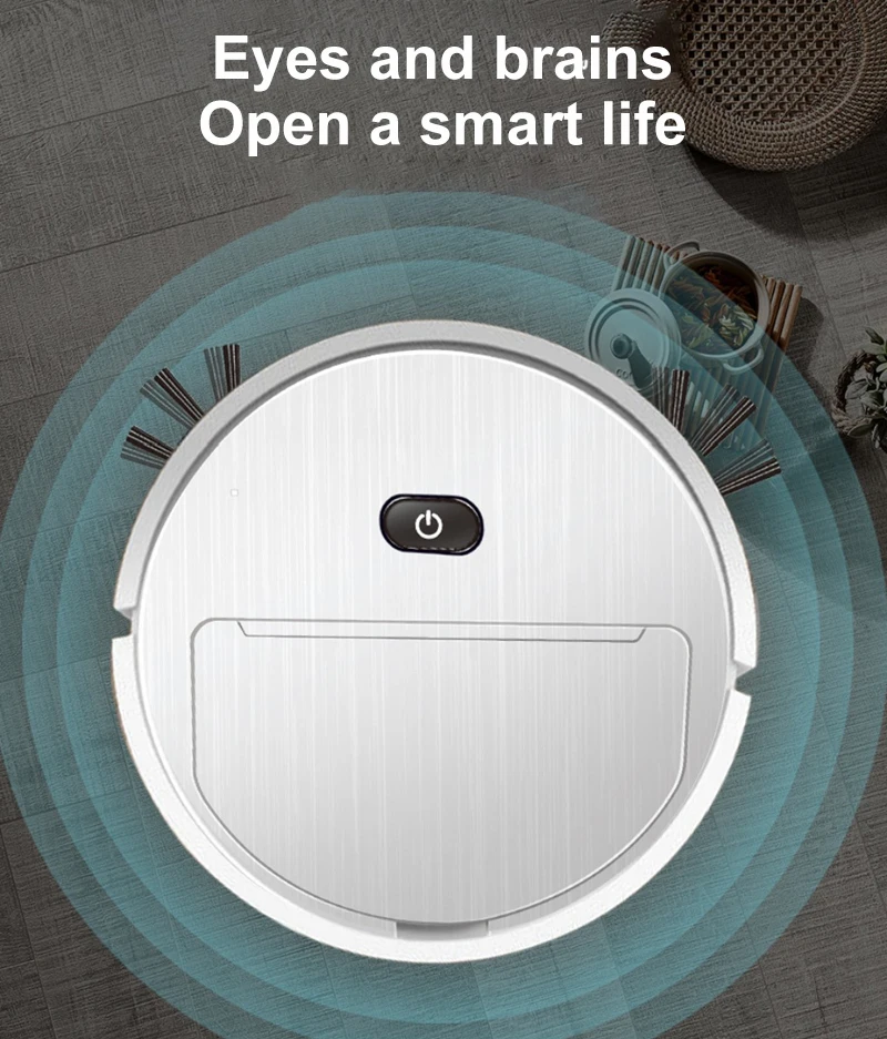 Automatic Smart Robot Vacuum Cleaner Small Vacuum Cleaners Sweeping Robot Floor Dirt Auto Home USB Rechargeable Cleaning Machine