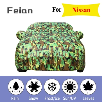 

Waterproof camouflage car cover outdoor sun protect cover car reflector dust rain snow protective suv sedan Hatchback for Nissan