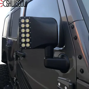 

Black Cover Led Turn Signal Mirror For Jeep Wrangler Amber Rear View Side Mirror Turn Signal Light For Jeep Wrangler JK 07-17