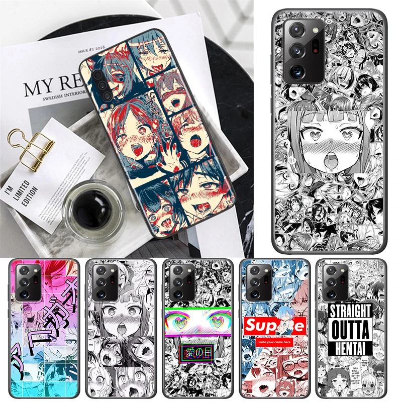 Чехол для телефона ahegao Манга Девушка Samsung A72 A52 A02 S A32 A12 A42 A51 A91 A81 A71 A41 A31 A21 A11 A01 A03 Core UW
