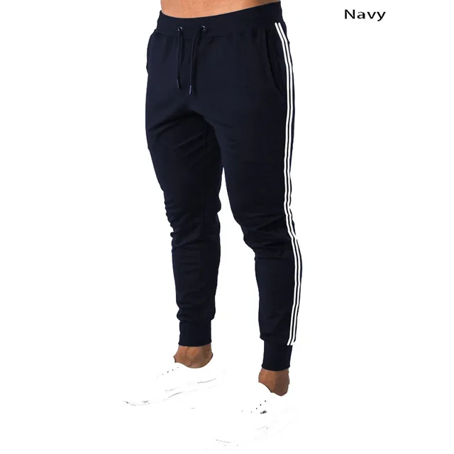 Fitness Muscle Gray Jogging Pants Solid Running Pants Men Sport Pencil Pants Men Cotton Soft Bodybuilding Joggers Gym Trousers Photo Color