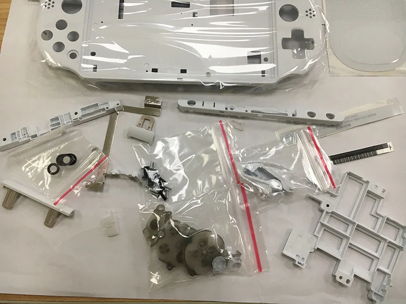 

OEM White Color Full Housing Shell Case Replacement Parts For PSVITA2000 VITA 2000 Console Repair Parts Including Little Parts