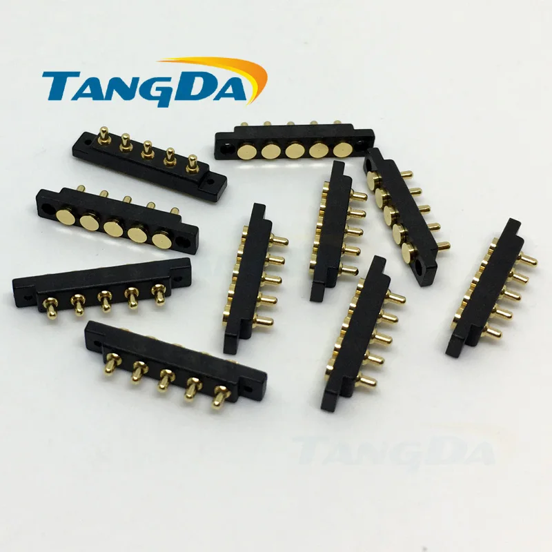 TANGDA pogo контактный разъем 5PIN 5P SMT SMD наперсток с шагом отверстия: 2 5 мм Высота: 4 6 7 8 9