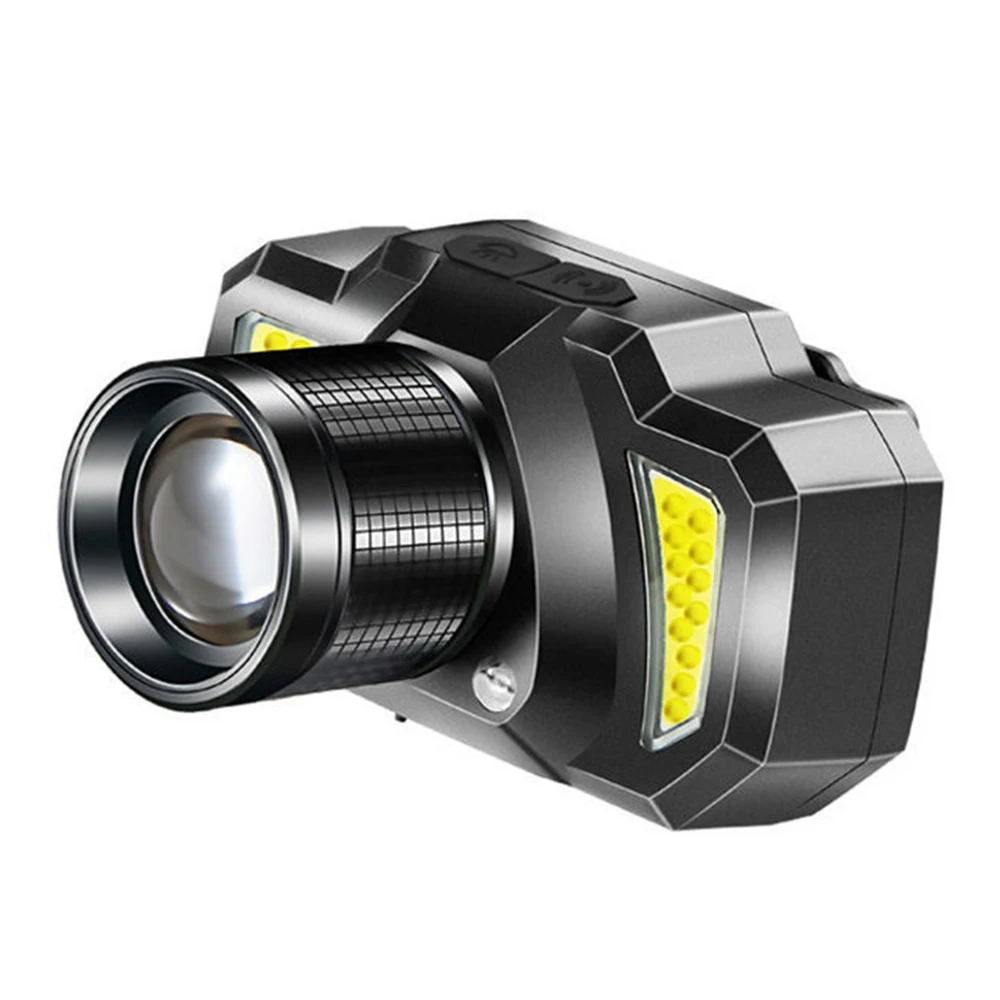 

LED Headlight Rechargeable Headlamp Strong Light Super Bright Head-mounted Long Battery Life Induction Flashlight for Outdoor Ni