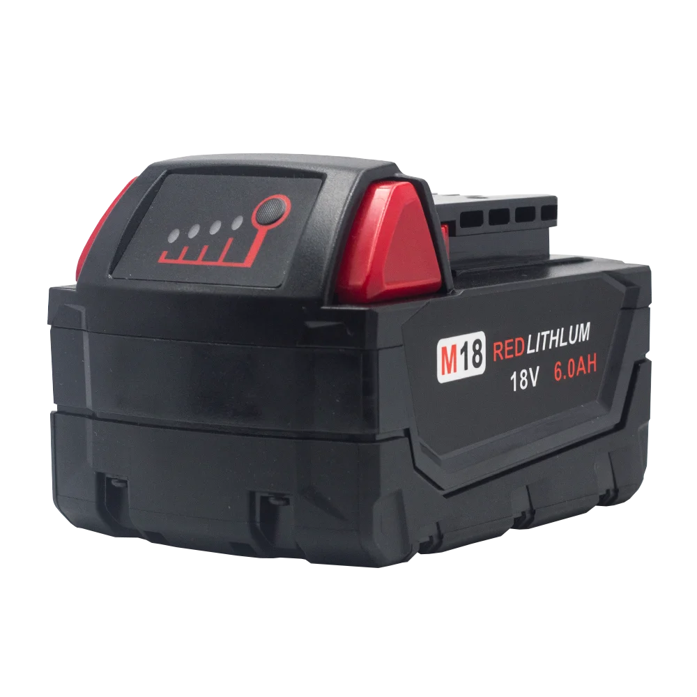 Suitable For Milwaukee M18 Battery 18v 6.0AH M18B2 M18B4 L50 Cordless Power Tool Battery + Charger Set Strong Power