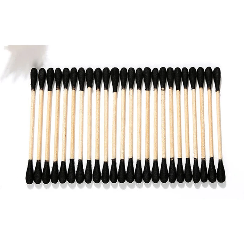 100/200pcs Pack Double Head Cotton Swab Women Makeup Cotton Buds Tip  Medical Wood Sticks Nose Ears Cleaning Health Care Tools 6