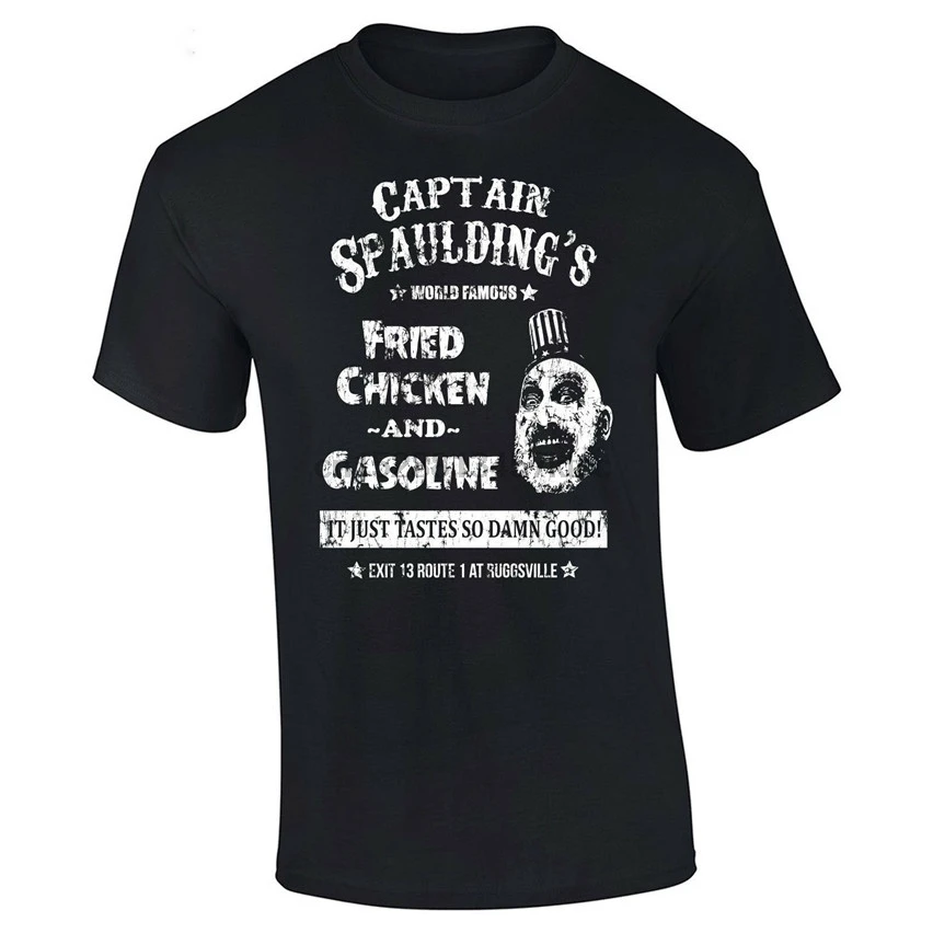 560 Captain spaulding Мужская футболка страшный фильм дьяволы крутой ужас клоун убийца