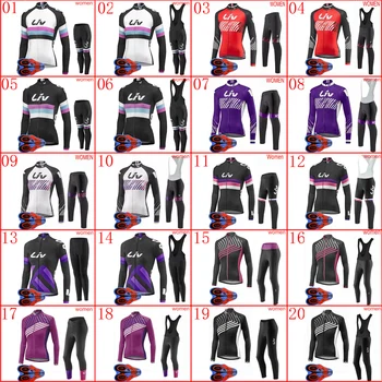 

Cycling Jersey Kit Women Autumn Long sleeve Bike Outfits bicycle shirt bib pants set racing clothes sports uniform Ropa Cicilsmo