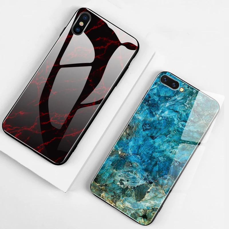 Мраморные стеклянные чехлы для телефонов Xiaomi mi 9T Pro mi 9 8 SE A2 Lite чехол для Red mi K20 Pro Note 7 6 5 Pro 6A закаленное стекло чехол