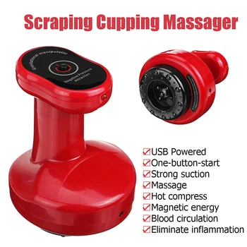 

6-Grade Electric Scraping Instrument Suction Vacuum Scraping Massager Back Legs Body Massage Device for Home Salon MSU88