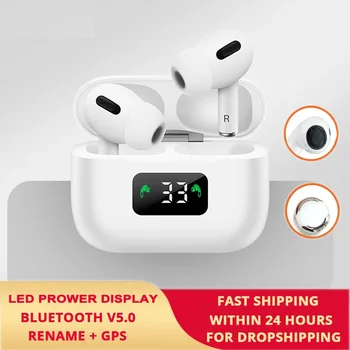 

OLPAY Original New AirPro 3 TWS Wireless Headphones Bluetooth Earphone LED GPS Display Headset Touch Earbuds For All Smart Phone