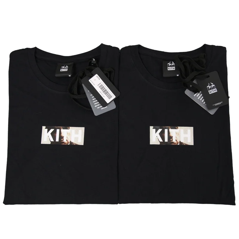 Kith Joint Godfather/футболка с принтом для мужчин и женщин свободная Повседневная летняя