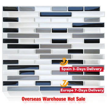 

Waterproof Self Adhesive DIY Vinyl Mosaic Tile Wall Sticker Bathroom Kitchen Peel and Stick Backsplash