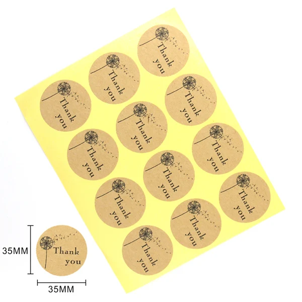 Цветочные наклейки спасибо стикер Круглый прямоугольник Сделано с любовью стикер s вечерние ручной работы торт средство герметизации упаковки Lables 10 листов - Цвет: 13