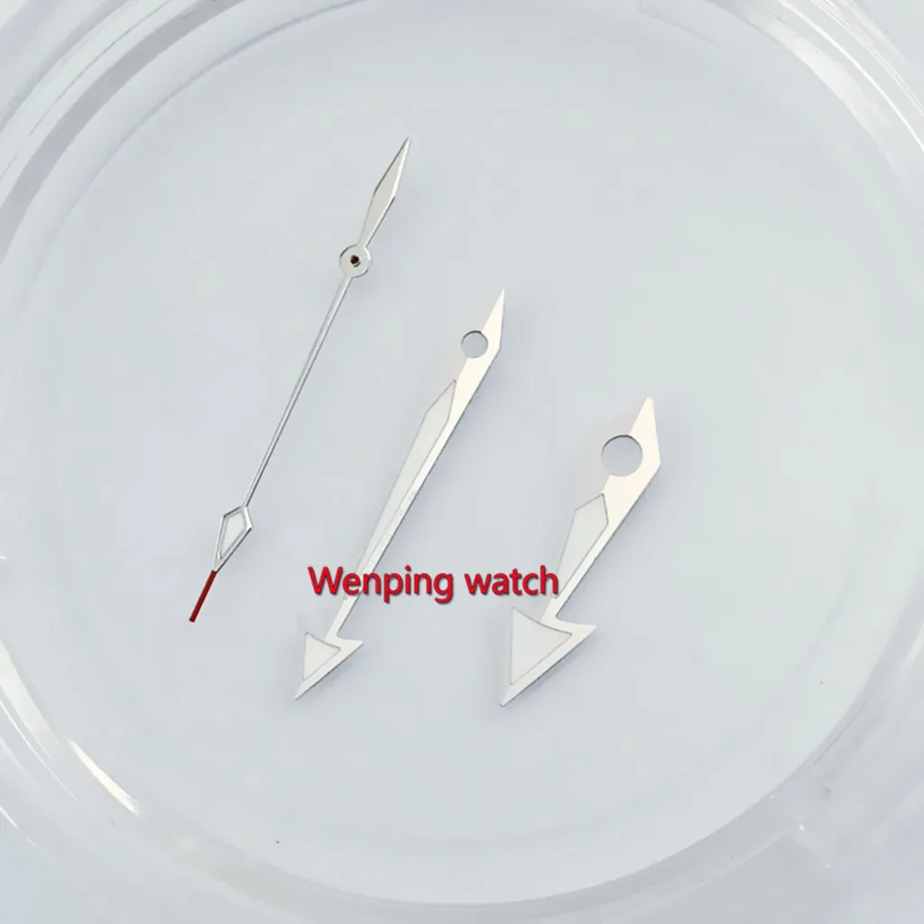 Silver Watch Hands Green Luminous Fit NH35 NH36 ETA2824 2836 Miyota 8205 8215 82Series Mingzhu DG2813 3804 Movement Accessories