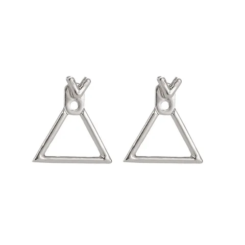 Triangle Square Stud Earrings For Women Trendy Simple Minimalist Gold Color Geometric Metal Earing Jewelry Accessories