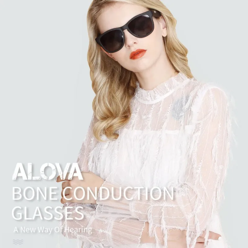 

High Quality Bone Conduction Sunglasses Open-Ear Headset Polarized Eyeglasses Wireless Smart Glasses Bluetooth 5.0