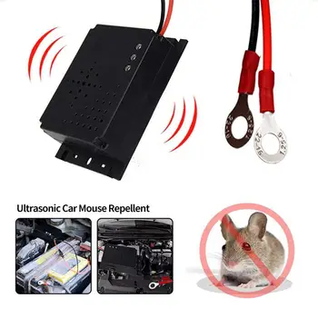 

Electronic Ultrasonic Vehicle Animal Repeller Ultrasonic Mouse Repellent Non-Toxic Low Power Car Engine Compartment Mosquito