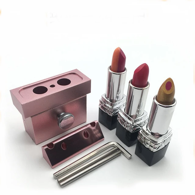 4 Cavities Aluminum Lipstick Mold , Four Cavity Aluminum Lipstick Mould  12.1mm 12.7mm Can Customize Logo - Makeup Tool Kits - AliExpress