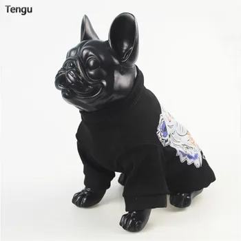 

French bulldog clothes Spring tide tiger head pet sweater Teddy fashion T-shirt French bulldog cat dog autumn and winter coat