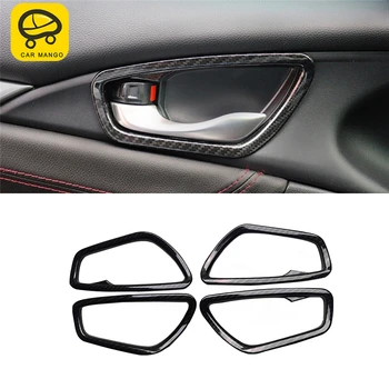 

CAR MANGO Car Inner Door Bowl Protector Door Wrist Cover Trim Sticker Interior Accessories for Honda Civic 2016-2020