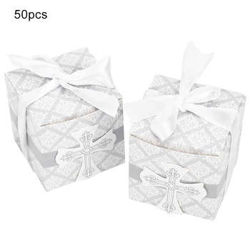 

50x Chocolate Gift Box Wedding Favor Box Bags Jewelry Beads Storage Gifts